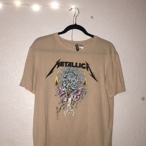 cream metallica tee